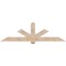 Ekena Millwork Kennewick Smooth Timber Gable Bracket, Douglas Fir, 84"W x 24"H x 3 1/2"D x 5 1/2"F, 7/12 Pitch GBW084X24X0406KEN00SDF - alternate 1